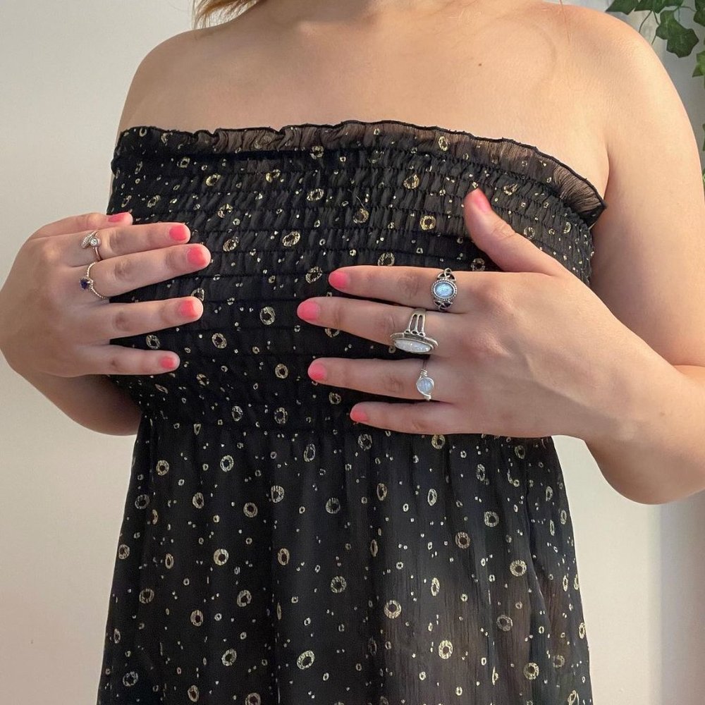 Black Slip On Transparent Dress
